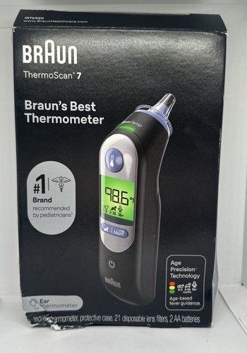 Braun ThermoScan 7 Digital Ear Thermometer, Age-Adjusted Fever Guidance,  baby