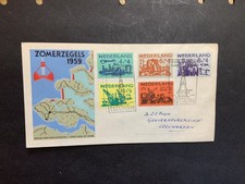 Netherlands 1959 FDC 1st day Cover Zomerzegels