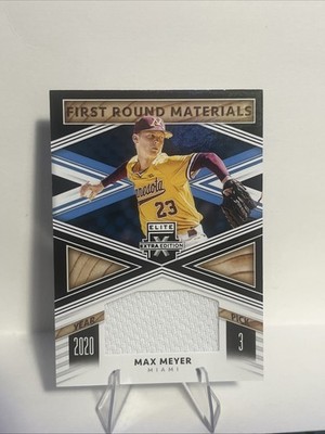 2020 Panini Elite Extra Edition - First Round Materials Max Meyer #FRM-MM Black