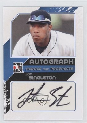 2011 ITG Heroes and Prospects Close Up Silver /190 Jon Singleton Auto 1x1