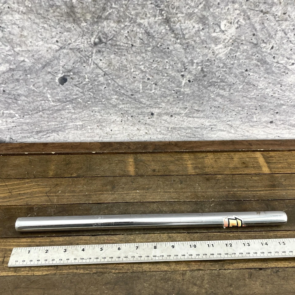 Tija de sillín vintage DYno BMX 22,2 mm plateada 395 g Old School BMX recta Foto 4 de 4