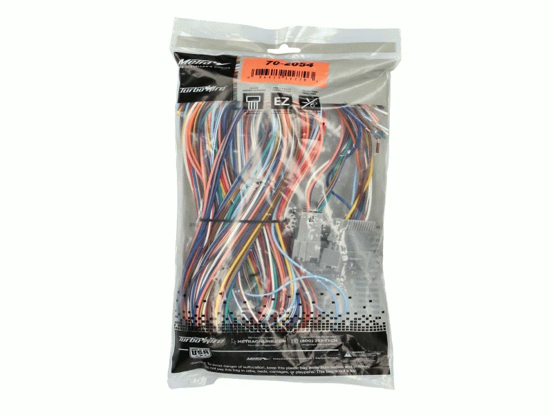 Arnés de cableado de radio de repuesto Metra 70-2054 con enchufe OEM Foto 3 de 4