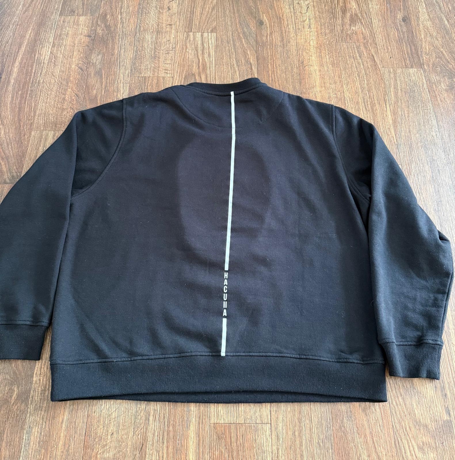 HACULLA Soho FACE Black Logo Crewneck Sweater Sweatshirt Size L image 4