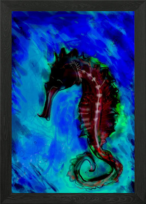 Unterwasserwelt Zeichnung Gerahmtes Wandbild Poster Leinwanddruck Bild