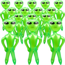 15 Pack 35 Inch Jumbo Inflatable Alien Inflatable Figures Inflate Alien Toys for