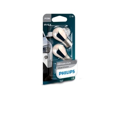 Glühlampe Sekundär PHILIPS PY21W Silver Vision 12V/21W, 2 Stück [P]