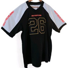American Football Trikot Deutschland WM 26 Schwarz Orange Gold Größe XXL 