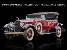 1929 Packard 640 Custom Eight Touring Car NEW Metal Sign 18x24" USA STEEL