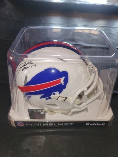 Josh Allen Autographed Mini Helmet Buffalo Bills 5 Star Authenticated