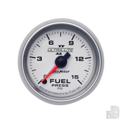 AutoMeter - 2-1/16'' Fuel Pressure Gauge 0-15 PSI Stepper Motor Ultra Lite II - 4