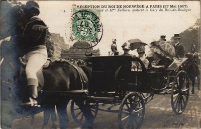 CPA PARIS 16. Jh. - Empfang des Königs von Norwegen in Paris (54438)
