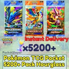 【BUY 3 GET 1 FREE】 Pokemon TCG Pocket Trading Card Game with 5200+ Pack Hourglas