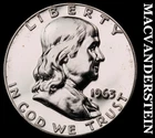 1963 Franklin Half Dollar - Choice Gem Proof  Lustrous  No Reserve  #J8779