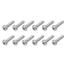 Machine Screws (M4x16mm) 60Pcs, Phillips Cross Pan Bolts 304 Stainless Steel