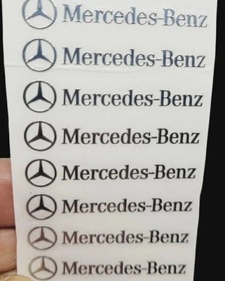 Mercedes Benz Emblem Logo 4x Aufkleber Metall sticker Schlüssel,spiegel innen