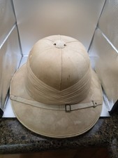 Rare WWII Tropical Pith Helmet Superior Manufacture Label Military Hat