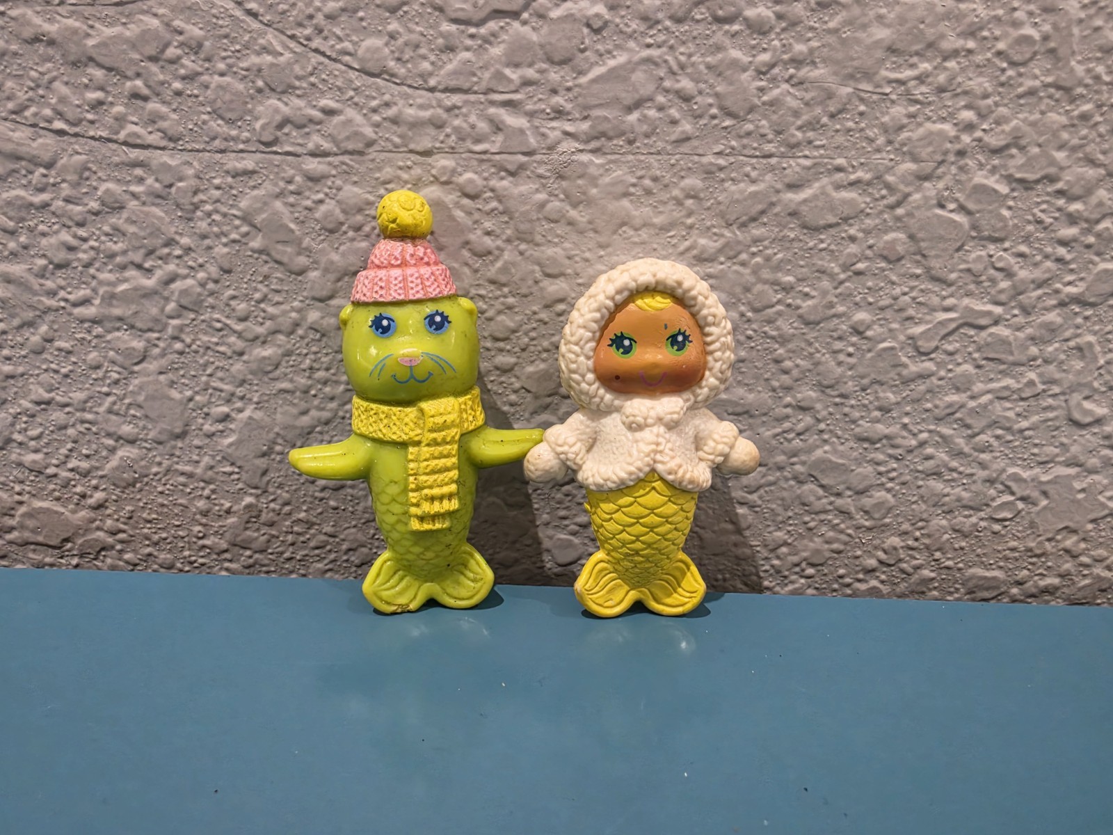 VTG Kenner IcyGals Shelly Baby Pearl & Shivers Sealion Pet Mermaid Doll 1979