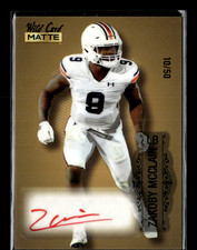 Zakoby McClain 2022 Wild Card Matte Green Auto 10/50