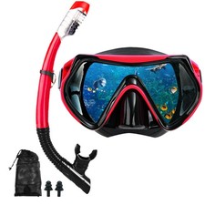 Snorkeling Gear for Adults, Dry Snorkel Mask Set, Scuba Diving Snorkle mask S...
