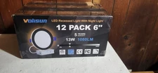 Volisun LED Recessed Light w/ Night Light 6" 12 Pack 13W 1080 Lumens
