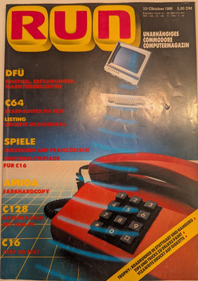 RUN - unabhängiges Commodore Magazin | Ausgabe 10 Okt 1986 | Commodore 16 64 128