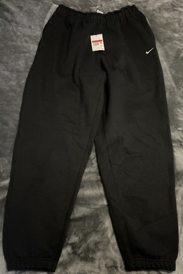 LARGE TALL Nike Men's Solo Swoosh NRG Heavyweight Fleece Pants Black CW5460-010