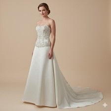 Allure Bridals Satin Wedding Gown NWT Size 8