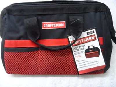 #ad #ad Craftsman 13quot; Large Mouth Tool Bag NIP Part # 513100 $28.92