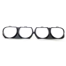 LH & RH Front Headlight Bezel Lamp Cover Trim Set For 2015-2020 Dodge Challenger