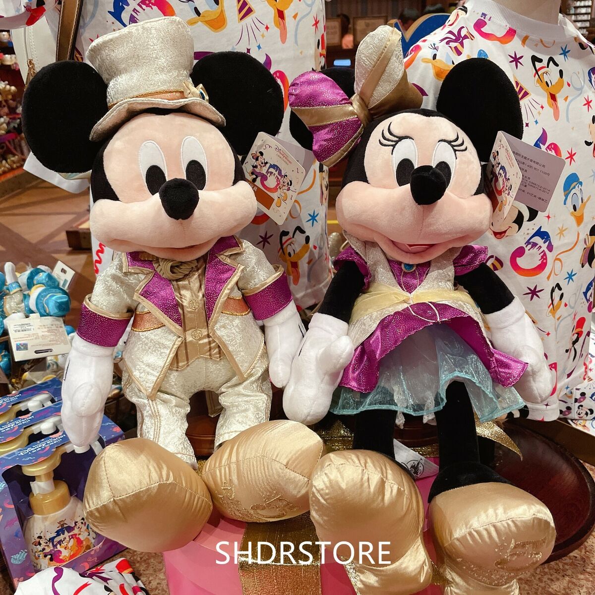 Disney 5th anniversary Mickey Minnie mouse plush shanghai Disney 5th anniversary Mickey Minnie mouse plush shanghai
