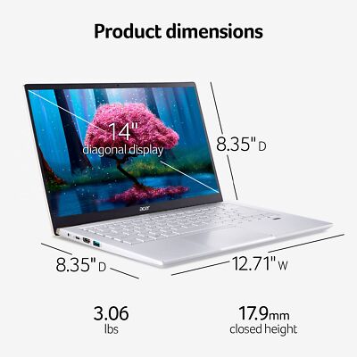 Acer Swift X SFX14-41G-R1S6 Laptop 14 Ryzen 7 5800U RTX3050Ti 16GB