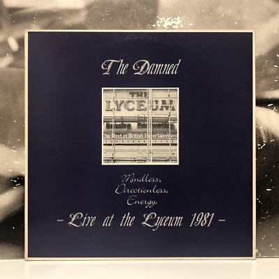 THE DAMNED Mindless Directionless Energy Live At The Lyceum 1981 LP UK 18