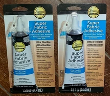 2 Aleene's Original Super Fabric Adhesive Permanent Fabric Adhesive (1.5 fl oz)