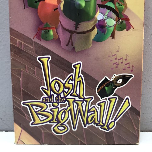 VeggieTales Josh & Big Wall! VHS Video Tape Christian GOD Kids Animation Cartoon - Picture 5 of 12