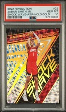 2022-23 Panini Revolution Shock Wave Asia Gold /10 Jabari Smith Jr PSA 10 RC #22