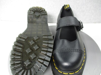 Dr. Martens Addina Quad Flower Buckle Platform Mary Jane Shoes
