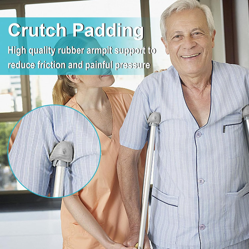2 Pcs Underarm Crutch Pad Replacement Padding for Walking Arm Crutches Universal - Picture 4 of 13