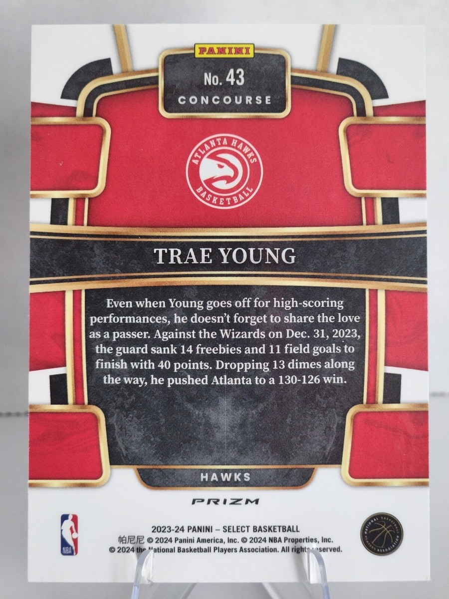 2023-24 Panini Select - Concourse #43 Trae Young | eBay