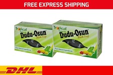 2x BARS Dudu Osun African Black Soap for eczema, Acne, fungus Pure Natural
