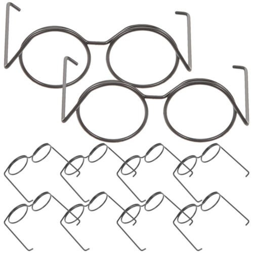  20 piezas mini gafas de sol artesanales de metal para muñeca para decorar - Imagen 1 de 9