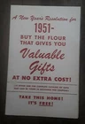 Red Star Flour General Mills 1951 Gifts Catalog Poster Printed in USA Some Fault