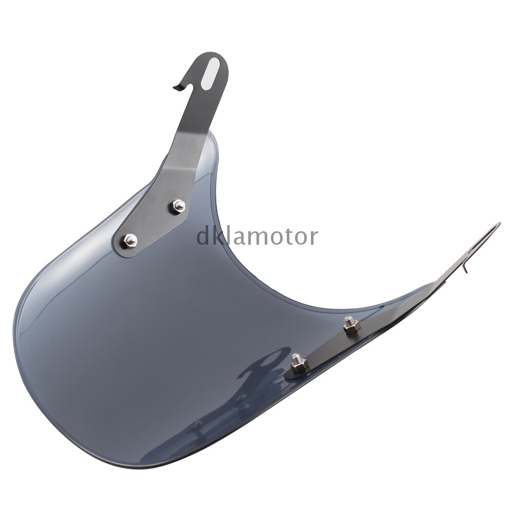 5"7" UniversalRound Smoke Motorcycle Windshield Windscreen Headlight