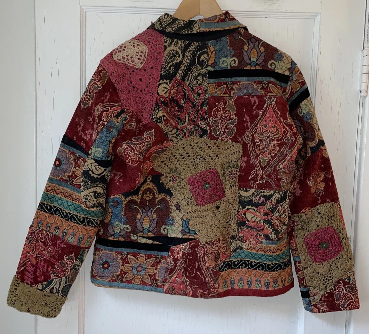 Chico's Shacket Jacket Patchwork Tapestry Paisley… - image 2