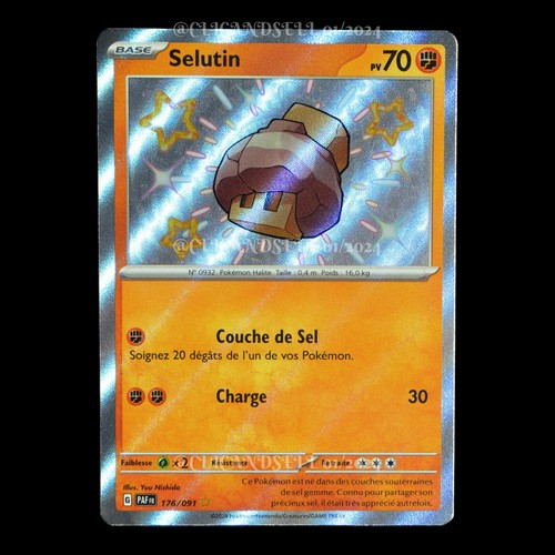 carte Pokemon Selutin 176/091 EV4.5 Destinées de Paldea FR
