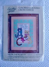 Something Special Cross Stitch Kit "LOVE ME, LOVE MY CAT" 50274 Candamar SEALED