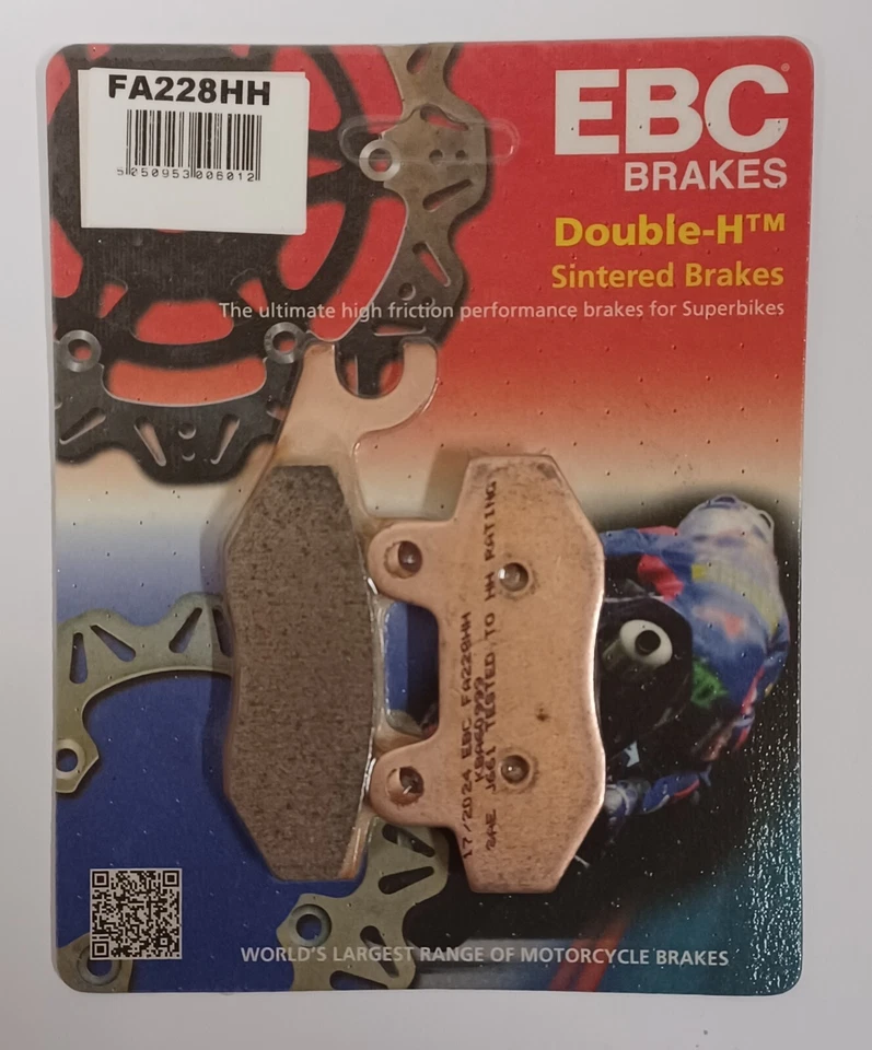 Plaquettes de frein FA228HH EBC Brakes pour TRIUMPH THRUXTON SPEED