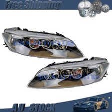 Set Pair For Mazda 6 GG/GY 08/2005-01/2008 LH+RH Head Light Front Lamp Black