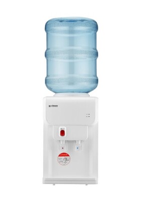 KALTER UND UMGEBUNG TISCHPLATTE WASSERSPENDER. Lieferung mit 2er-Pack Flaschenwasser