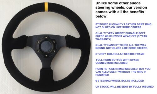 SNAP OFF STEERING WHEEL AND BOSS KIT FIT CLASSIC AUSTIN ROVER MINI 330MM 13" - Picture 2 of 5