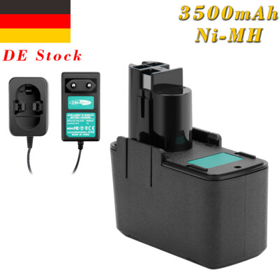9,6V 3500mAh Ni-MH Akku/Ladegerät Für BOSCH BAT001 BH-974H ABS96M-2 PSR9.6VES-2